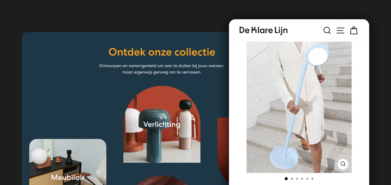 De Klare Lijn Shopify webshop
